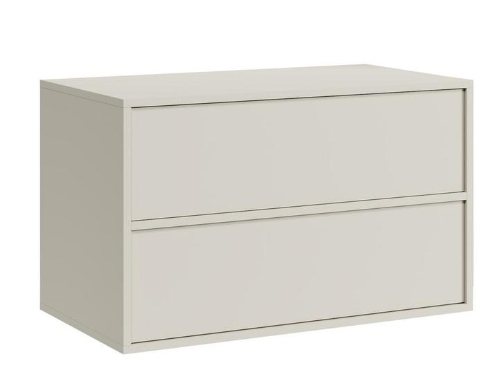 Wastafel Onderkast Mali 80 cm Beige Wastafelmeubel, Huis en Inrichting, Badkamer | Badkamermeubels, Nieuw, Verzenden