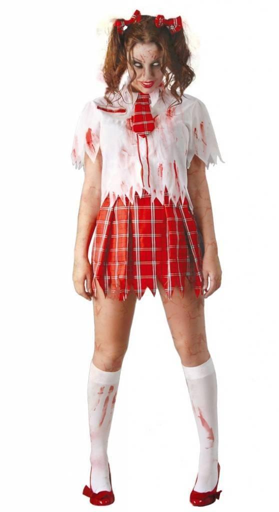 Halloween Kostuum Dames Schoolmeisje, Kleding | Dames, Carnavalskleding en Feestkleding, Nieuw, Verzenden