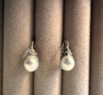 Zonder minimumprijs - Oorbellen - 18 karaat Witgoud Parel