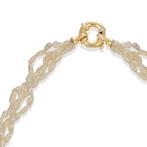 Halsketting - 18 karaat Geel goud Parel, Handtassen en Accessoires, Kettingen, Nieuw