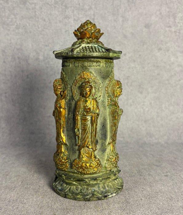 Boeddhistische objecten - Brons - 1980-1990 - Wierook pot, Antiquités & Art, Antiquités | Autres Antiquités