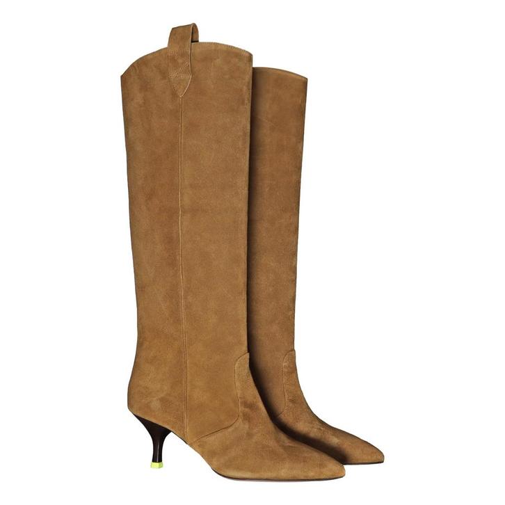 Morobe • bruine seude laarzen • 36,5, Kleding | Dames, Schoenen, Verzenden