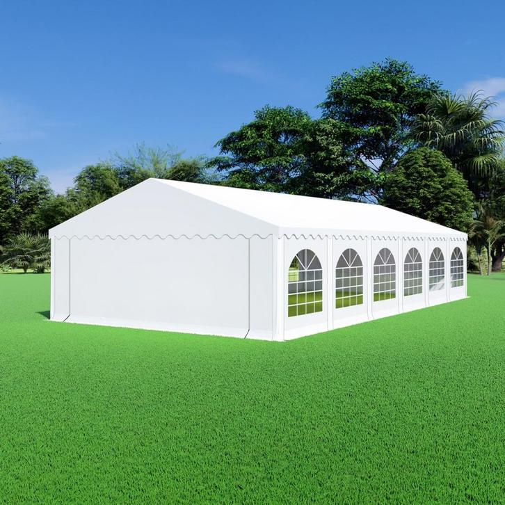 Partytent 6x12 PVC - Premium | Wit, Tuin en Terras, Partytenten, 8 meter of meer, Partytent, Nieuw, 6 meter of meer, Verzenden