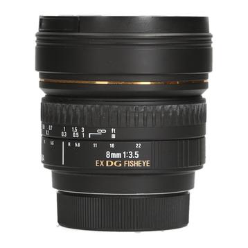 Sigma 8mm F3.5 EX DG Fisheye - Nikon F, Ophalen of Verzenden