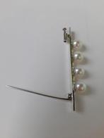 Broche - 18 karaat Witgoud Parel - Parel - Elegante