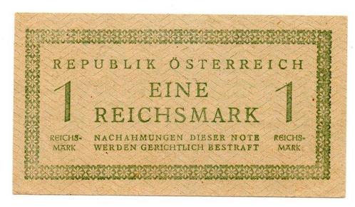 Oostenrijk. - 1 Reichsmark ND (1945) - occupazione Russa -, Postzegels en Munten, Munten | Nederland