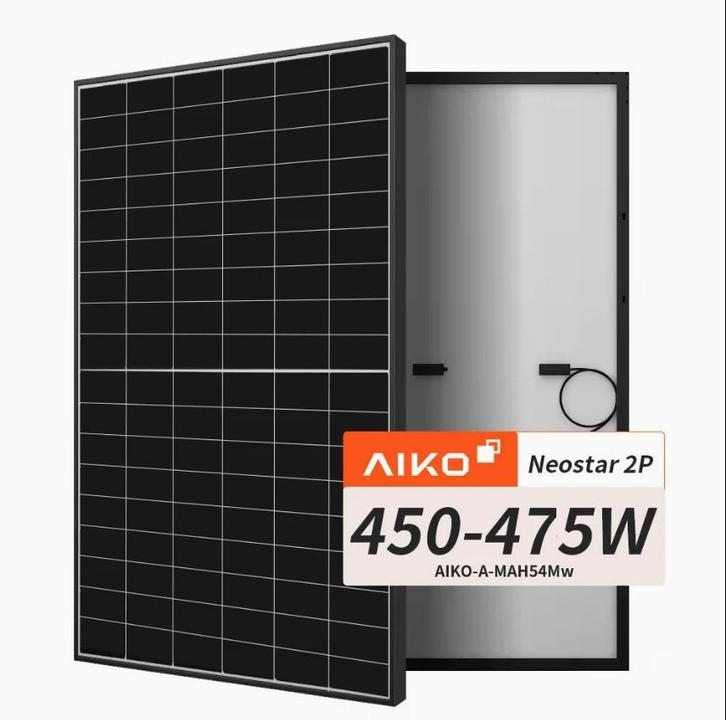 Aiko 475Wp zwart-wit zonnepanelen t Nr.1 efficiënt paneel, Doe-het-zelf en Bouw, Zonnepanelen en Toebehoren, Compleet systeem