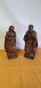 Sculpture, Coppia di statue religiose - 29 cm - Bois
