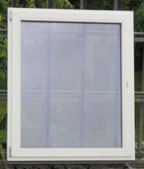 pvc raam , chassis , venster 118 x 139  wit / antraciet, Doe-het-zelf en Bouw, Raamkozijnen en Schuifdeuren, Inclusief glas, Nieuw