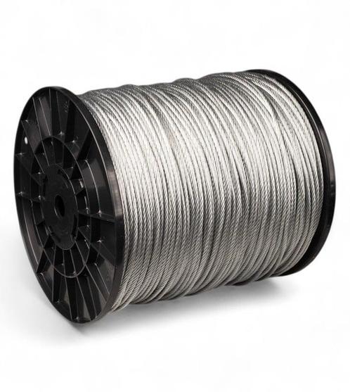 Staalkabel 4 mm 600 meter op katrol, Tuin en Terras, Overige Tuin en Terras, Verzenden