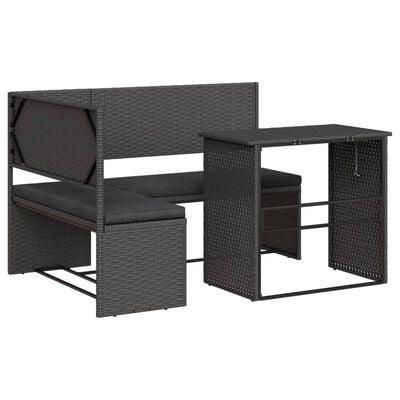 Poly Rattan Tuinset met Tafel | Tweede kansje | Koopje vo..., Tuin en Terras, Tuinsets en Loungesets, Nieuw, Rotan, Loungeset