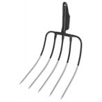 Mestvork m. verende steelkl. z. steel 5 tanden, 31 x 25 cm -, Tuin en Terras, Nieuw