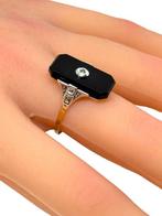 Zonder minimumprijs - Ring - 14 karaat Geel goud Diamant, Handtassen en Accessoires, Ringen, Nieuw