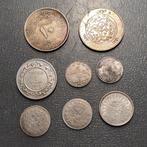 Egypte, Tunesië, Ottomaanse Rijk, Kadjar. Lot of 8 silver