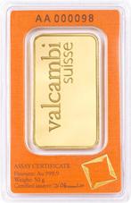50 gram - Goud .999 - Valcambi, Switzerland - Verzegeld en, Postzegels en Munten