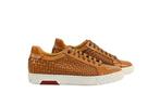 TESTONI Ravenna Brown Sneaker Woven Antique Calf 8 UK - 42