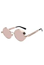 Ronde Zonnebril Steampunk Vintage Roségoud Montuur Rond Rosé, Handtassen en Accessoires, Zonnebrillen en Brillen | Dames, Ophalen of Verzenden