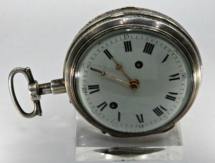 AHM - Mächtige Spindeluhr - Emailleziffernblatt -, Handtassen en Accessoires, Horloges | Heren