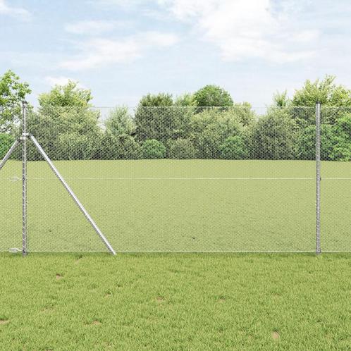 vidaXL Hexagon Fencing 1x100 m Gegalvaniseerd Staal, Tuin en Terras, Tuinhekken en Hekwerk, Nieuw, Verzenden