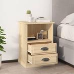 vidaXL Nachtkastjes 2 st 43x36x60 cm sonoma eikenkleurig, Huis en Inrichting, Slaapkamer | Nachtkastjes, Verzenden, Nieuw
