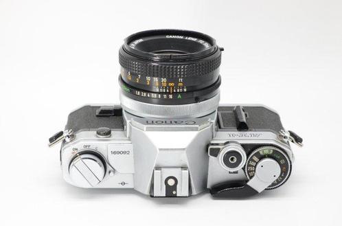 Canon AT-1 + FD 1,8/50mm Single lens reflex camera (SLR), Audio, Tv en Foto, Fotocamera's Analoog