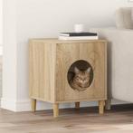 vidaXL Kattenhuis Sonoma 42,5 x 40 x 53 cm Bewerkt hout, Dieren en Toebehoren, Katten-accessoires, Verzenden, Nieuw