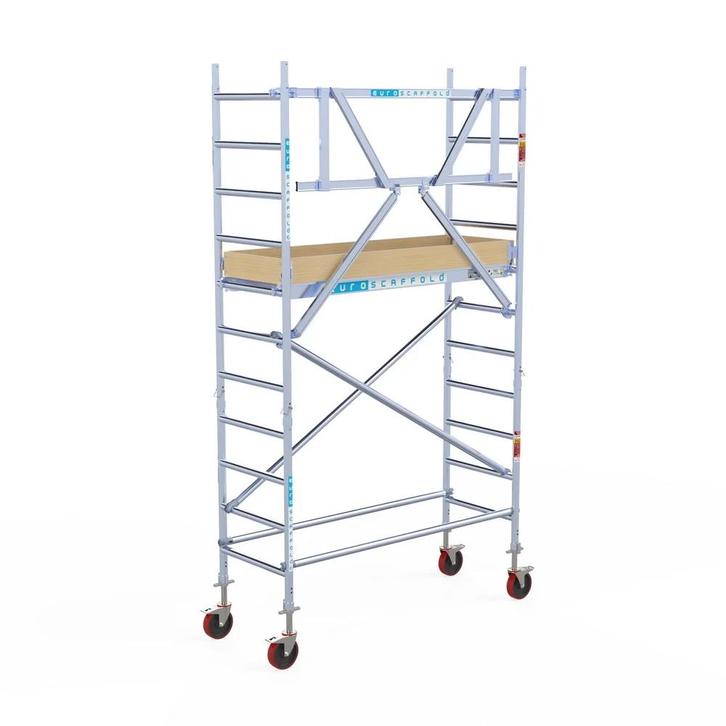 Euroscaffold basic rolsteiger 75 x 4,2m werkhoogte, Doe-het-zelf en Bouw, Steigers, Rolsteiger of Kamersteiger, Nieuw, 2 tot 5 meter