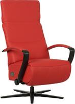 leren industriële relaxstoel - zithoogte hoog -  ( leer), Huis en Inrichting, Fauteuils, Nieuw, Ophalen of Verzenden, 50 tot 75 cm