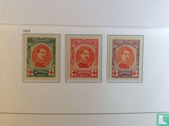 België - Koning Albert I  - 1915, Timbres & Monnaies, Timbres | Europe | Belgique, Envoi