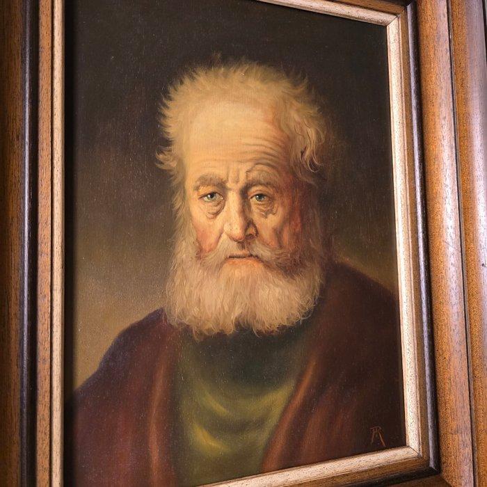 Hollandse school (XX) After Rembrandt Van Rijn ( 1606-1669)., Antiquités & Art, Art | Peinture | Classique