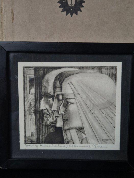 Jan Toorop (1858-1928) - Vrouwendrieluik 1923, plus boek, Antiek en Kunst, Antiek | Overige Antiek