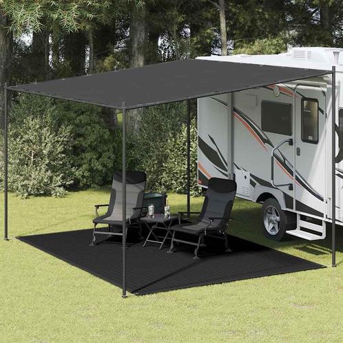 vidaXL Tenttapijt 300x400 cm zwart, Caravans en Kamperen, Tentaccessoires, Nieuw, Verzenden