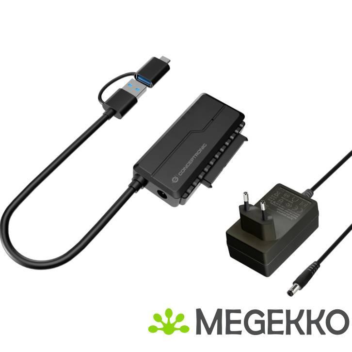 Conceptronic ABBY21B tussenstuk voor kabels USB Type-A SATA, Computers en Software, Harde schijven, Nieuw, Verzenden
