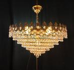 Kroonluchter - Kristal, Messing, Verguld - Zeer groot glans.