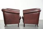 Fauteuil (2) - Kalfsleer - Set clubfauteuils