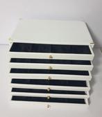 Accessoires. Black eco-leather coin cabinet for 48 places
