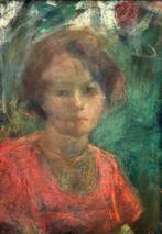 Angelo Landi (1879–1944) - Ritratto femminile, Antiek en Kunst