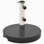 vidaXL Socle de parasol Granite 20 kg Rond Noir, Tuin en Terras, Parasols, Verzenden