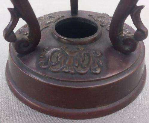 Wierookbrander - Kôro  - Brons - Bekroond met shishi leeuw, Antiek en Kunst, Antiek | Overige Antiek
