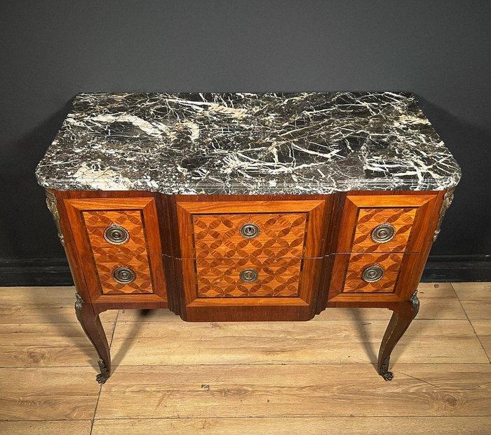 Commode - Hout, Brons, Marmer, Antiquités & Art, Antiquités | Autres Antiquités