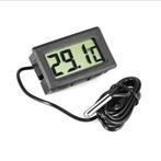 Thermometer Digitaal Binnen - Zwart - 1 Meter Kabel, Verzamelen, Verzenden, Nieuw