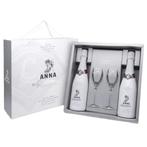 Gift Pack 2 x Anna Cava Blanc de Blancs + 2 glazen, Verzamelen, Nieuw