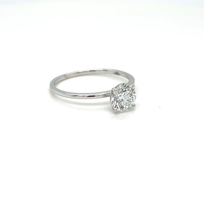 Zonder minimumprijs - Ring - 14 karaat Witgoud - 1.04ct. tw., Handtassen en Accessoires, Ringen
