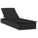Topdeal! Ligbed met kussen -35%! Ideaal voor jouw terras!, Verzenden, Nieuw, Rotan, Verstelbaar