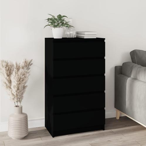 vidaXL Commode Noir 60x36x103 cm Bois dingÃ©nierie, Huis en Inrichting, Kasten | Overige, Verzenden