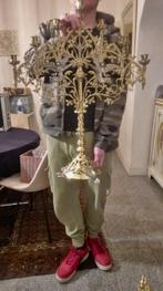 Kaarsenhouder - Brons - Gothic kerk kandelaar, Antiek en Kunst