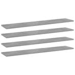 vidaXL Wandschappen 4 st 100x20x1,5 cm bewerkt hout, Huis en Inrichting, Woonaccessoires | Wandplanken en Boekenplanken, Verzenden