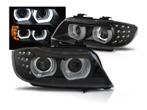 3D LED Angel Eyes Black koplamp geschikt voor BMW E90/E91, Verzenden