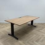 verstelbaar bureau vv elektra 200x100 cm, licht eiken -, Huis en Inrichting, Bureaus, In hoogte verstelbaar, Gebruikt, Bureau