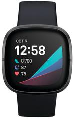 Fitbit Sense Carbon/Antraciet slimme horloges, Handtassen en Accessoires, Smartwatches, Verzenden, Nieuw